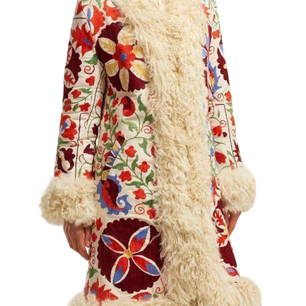 Women Shearling Hannah Floral Coat