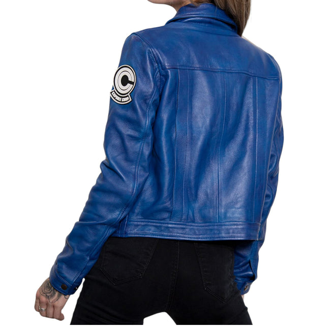Women Capsule Corp Leather Jacket
