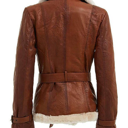 Women’s Shearling Brown Jacket