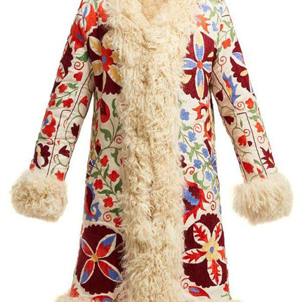 Women Shearling Hannah Floral Coat