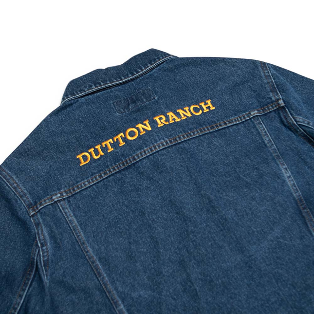 Men Dutton Ranch Y Logo  Denim Jacket