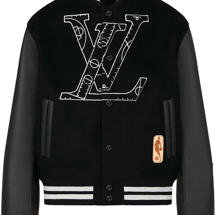 NBA Black Varsity Bomber Jacket